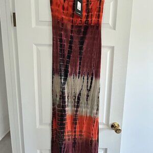 Wishing You Love Tie Dye Maxi Dress - Black/combo